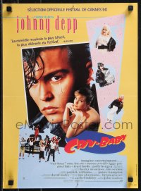 9h0667 CRY-BABY French 15x21 1990 directed by John Waters, Johnny Depp is a doll, Amy Locane