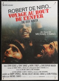 9h0670 DEER HUNTER French 16x22 1979 Michael Cimino, De Niro, Walken and Savage in submerged cage!
