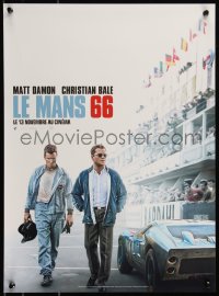 9h0687 FORD V FERRARI teaser French 15x21 2019 Christian Bale & Matt Damon on track, Le Mans '66!