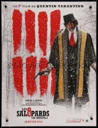 9h0706 HATEFUL EIGHT teaser French 16x21 2016 Jackson is Major Marquis Warren, The Bounty Hunter!