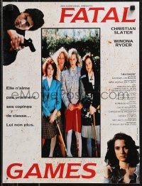 9h0707 HEATHERS French 16x21 1991 different images of young Winona Ryder & Shannon Doherty!