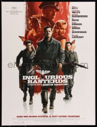 9h0715 INGLOURIOUS BASTERDS French 16x21 2009 Quentin Tarantino, Brad Pitt, Waltz, Roth, top cast!