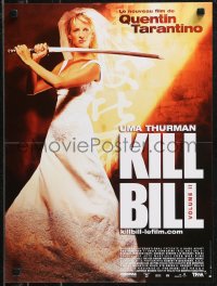 9h0724 KILL BILL: VOL. 2 French 16x21 2004 sexy Uma Thurman with katana, Quentin Tarantino!