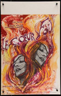 9h0745 MAD HEART French 15x23 1970 great psychedelic art of Ewa Swann by Louradour & Bertrand!