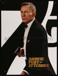 9h0757 NO TIME TO DIE teaser French 16x21 2020 image of Daniel Craig as James Bond 007 with gun!