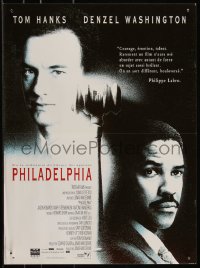 9h0765 PHILADELPHIA French 15x21 1993 Tom Hanks, Denzel Washington, directed by Jonathan Demme!