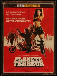 9h0767 PLANET TERROR French 16x21 2007 Robert Rodriguez, Grindhouse, sexy Rose McGowan with gun leg!