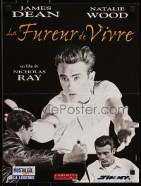 9h0777 REBEL WITHOUT A CAUSE French 16x21 R1990s Nicholas Ray, James Dean, bad boy from a good family!