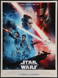 9h0779 RISE OF SKYWALKER advance French 16x21 2019 Star Wars, Ridley, Hamill, Fisher, cast montage!