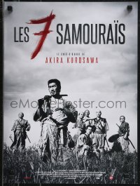 9h0787 SEVEN SAMURAI French 16x21 R2013 Akira Kurosawa's classic Shichinin No Samurai, Mifune
