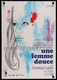 9h0816 UNE FEMME DOUCE French 17x24 R2013 Robert Bresson's Une femme douce, wonderful art by Chica!