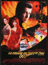 9h0823 WORLD IS NOT ENOUGH French 16x22 1999 Pierce Brosnan as James Bond, Sophie Marceau!