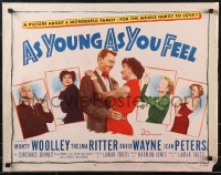 9h0309 AS YOUNG AS YOU FEEL 1/2sh 1951 young sexy Marilyn Monroe, Monty Woolley, Thelma Ritter!