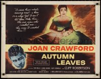 9h0311 AUTUMN LEAVES style B 1/2sh 1956 Cliff Robertson was young and Joan Crawford was lonely!