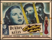 9h0336 CHRISTMAS HOLIDAY 1/2sh 1944 Deanna Durbin is lovely, flaming, brilliant, and dramatic!