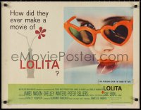 9h0395 LOLITA 1/2sh 1962 Stanley Kubrick, Sue Lyon with heart sunglasses & lollipop!