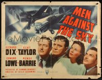 9h0404 MEN AGAINST THE SKY style A 1/2sh 1940 alcoholic pilot Richard Dix tests his new kind of plane!