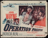9h0416 OPERATION PACIFIC 1/2sh 1951 great images of Navy sailor John Wayne & Patricia Neal!