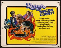 9h0429 RETURN TO MACON COUNTY 1/2sh 1975 Kinyon art of Nick Nolte, Don Johnson & hottest '57 Chevy!