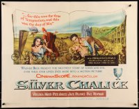 9h0442 SILVER CHALICE 1/2sh 1955 great art of Virginia Mayo & Paul Newman in his first movie!