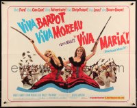 9h0462 VIVA MARIA 1/2sh 1966 Louis Malle, sexy Brigitte Bardot & Jeanne Moreau, different!