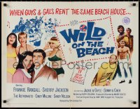 9h0467 WILD ON THE BEACH 1/2sh 1965 Frankie Randall, Sherry Jackson, Sonny & Cher, teen rock & roll!