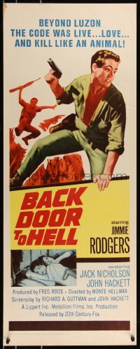 9h0225 BACK DOOR TO HELL insert 1964 beyond Luzon, the code was live, love, and kill like an animal!