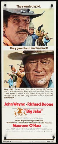9h0226 BIG JAKE insert 1971 Richard Boone wanted gold but John Wayne gave him lead instead!