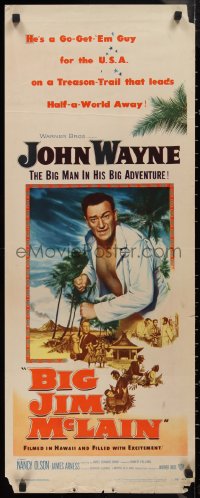 9h0227 BIG JIM McLAIN insert 1952 Uncle Sam said Go Get 'Em & BIG John Wayne was the man they sent!