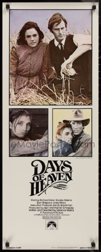 9h0233 DAYS OF HEAVEN insert 1978 Richard Gere, Brooke Adams, directed by Terrence Malick!