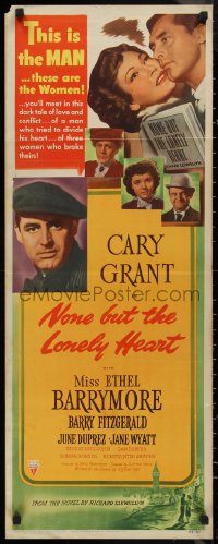 9h0278 NONE BUT THE LONELY HEART insert 1944 Ethel Barrymore & Barry Fitzgerald!
