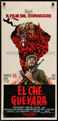 9h0899 EL CHE GUEVARA Italian locandina 1968 Paolo Heusch, Francisco Rabal as El Che Guevara!