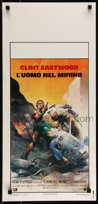 9h0920 GAUNTLET Italian locandina 1978 great art of Clint Eastwood & Sondra Locke by Frank Frazetta
