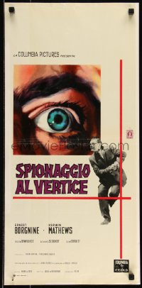 9h0988 MAN ON A STRING Italian locandina 1960 Ernest Borgnine, who spent ten years as a counterspy!