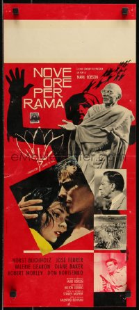 9h1007 NINE HOURS TO RAMA Italian locandina 1963 the murder that changed the lives of millions!