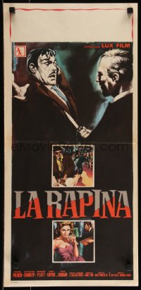 9h1041 REBEL SET Italian locandina 1960 different horror art & sexy beatnik Kathleen Crowley!