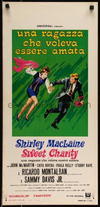 9h1074 SWEET CHARITY Italian locandina 1969 Bob Fosse musical starring Shirley MacLaine, Avelli art!