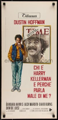 9h1115 WHO IS HARRY KELLERMAN Italian locandina 1971 Dustin Hoffman in cowboy hat wants to know!