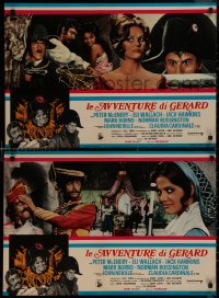 9h1151 ADVENTURES OF GERARD group of 10 Italian 18x27 pbustas 1970 Arthur Conan Doyle, Skolimowski!