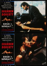 9h1350 BLINDFOLD: ACTS OF OBSESSION group of 4 Italian 19x27 pbustas 1994 Shannen Doherty!