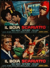 9h1159 BLOODY PIT OF HORROR group of 10 Italian 18x27 pbustas 1967 Pupillo's Il Boia Scarlatto!