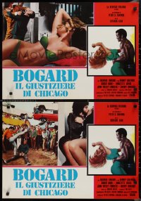 9h1299 BOGARD group of 6 Italian 19x26 pbustas 1975 baddest streetfighter in town, check it out!