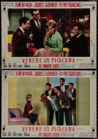 9h1336 BOYS' NIGHT OUT group of 5 Italian 19x27 pbustas 1962 James Garner, Tony Randall & Kim Novak!