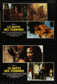 9h1337 BURIAL GROUND group of 5 Italian 19x26 pbustas 1985 Le notti del terrore, cool zombies!