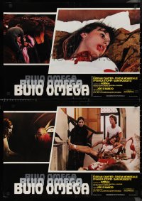 9h1269 BURIED ALIVE group of 7 Italian 19x26 pbustas 1984 D'Amato's Buio Omega, different images!