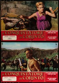 9h1270 CENTURION group of 7 Italian 19x27 pbustas 1962 gladiator John Drew Barrymore!