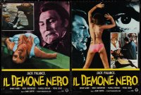 9h1220 DRACULA group of 8 Italian 21x29 pbustas 1974 cool different images of vampire Jack Palance!