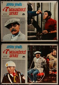 9h1146 FAMILY JEWELS group of 11 Italian 19x27 pbustas 1965 Jerry Lewis is even nuttier in 7 roles!