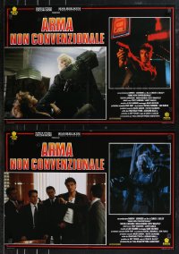 9h1311 I COME IN PEACE group of 6 Italian 19x26 pbustas 1991 Lundgren, it's not a close encounter!
