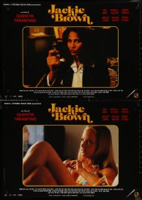 9h1341 JACKIE BROWN group of 5 Italian 19x27 pbustas 1998 Quentin Tarantino, top cast!